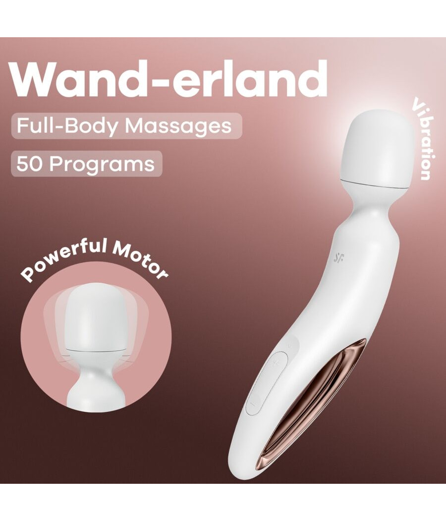 SATISFYER - WAND ERLAND VIBRIERENDES MASSAGER WEISS