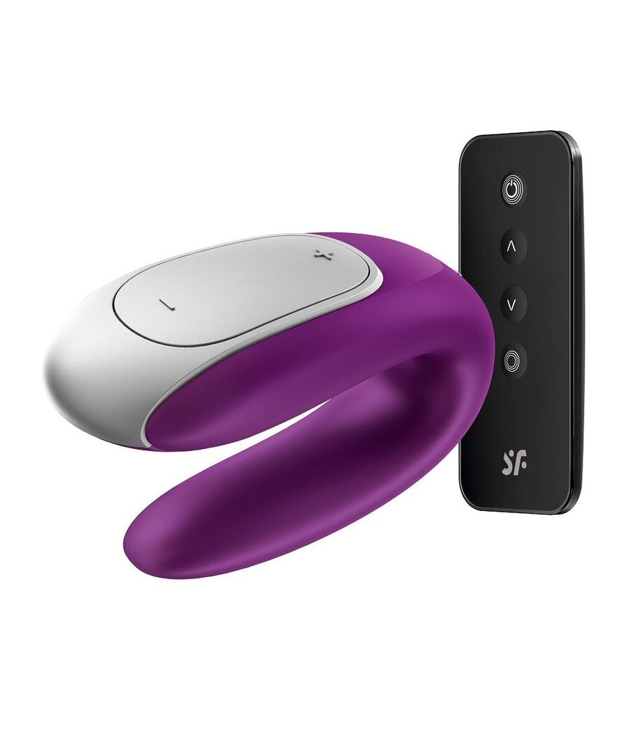 SATISFYER - DOUBLE FUN PARTNER VIBRATOR PURPLE