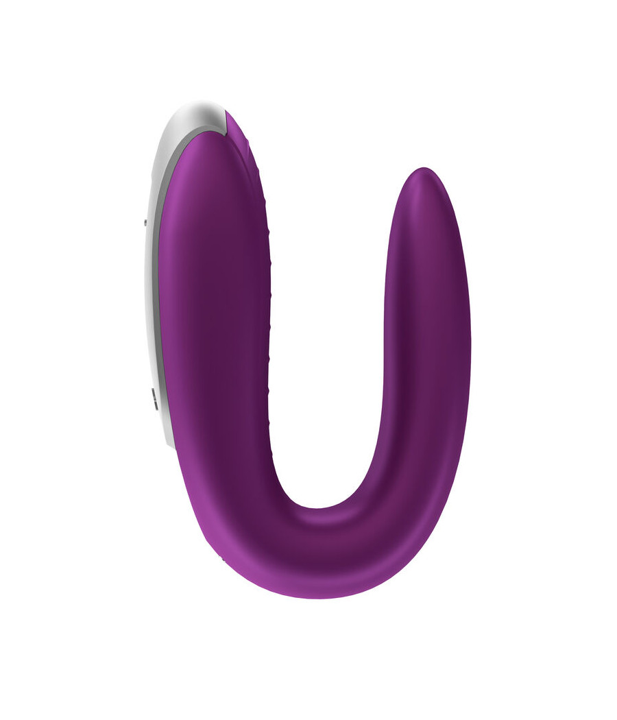 SATISFYER - DOUBLE FUN PARTNER VIBRATOR PURPLE