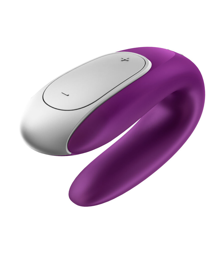 SATISFYER - DOUBLE FUN PARTNER VIBRATOR PURPLE