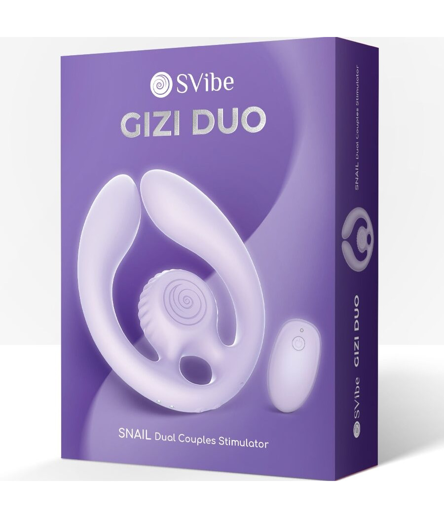 SNAIL VIBE - GIZI DUO STIMOLATORE DI COPPIA CON TELECOMANDO LILLA