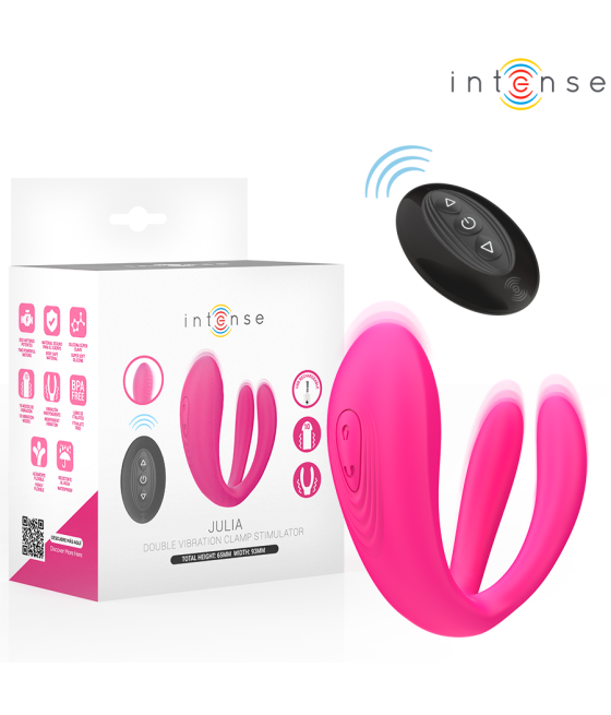INTENSE - JULIA DOUBLE VIBRATEUR À PINCE STIMULATEUR AVEC TÉLÉCOMMANDE