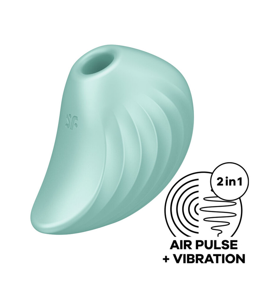 SATISFYER - PEARL DIVER ESTIMULADOR Y VIBRADOR VERDE