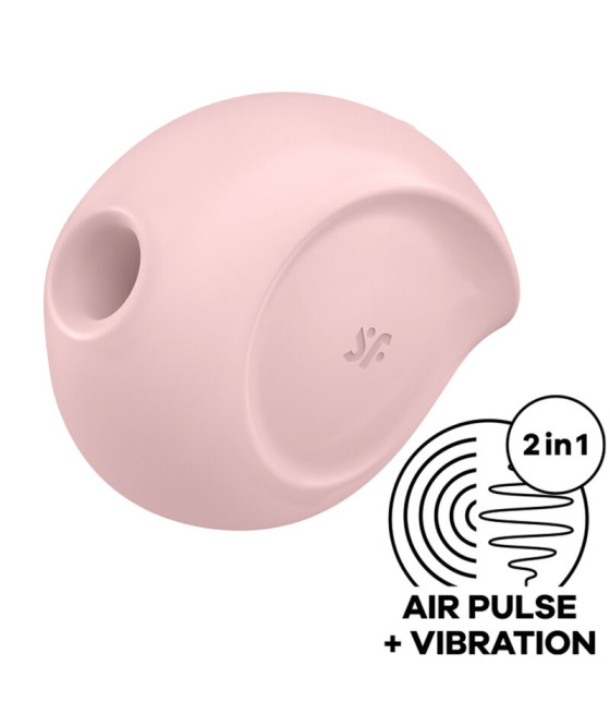 SATISFYER - SUGAR RUSH AIR PULSE STIMULATOR & VIBRATOR ROSA