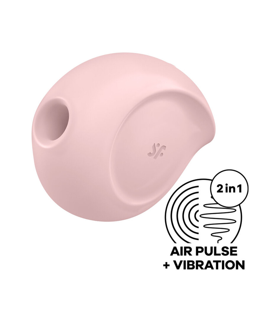 SATISFYER - SUGAR RUSH AIR PULSE STIMULATOR & VIBRATOR ROSA