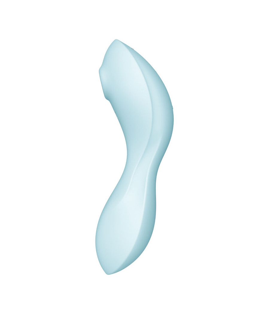 SATISFYER - CURVY TRINITY 5 AIR PULSE STIMULATOR & VIBRATOR APP BLAU