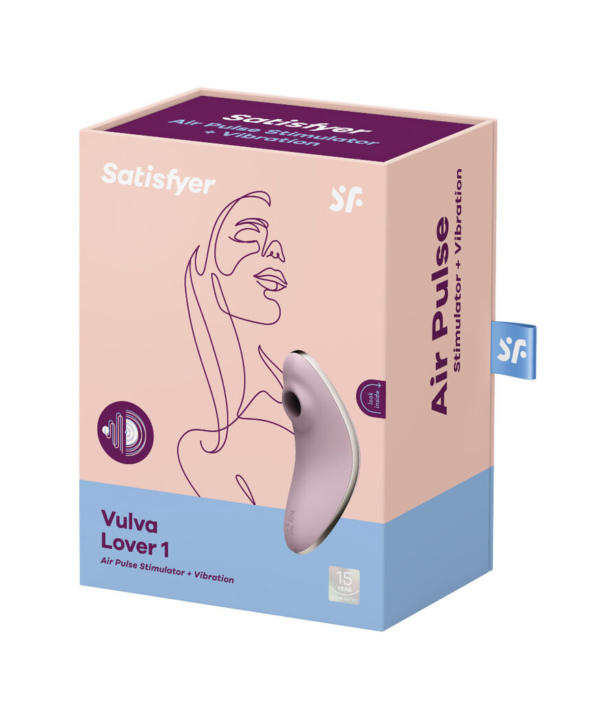 SATISFYER - VULVA LOVER 1 ESTIMULADOR E VIBRADOR DE PULSO DE AR VIOLETA