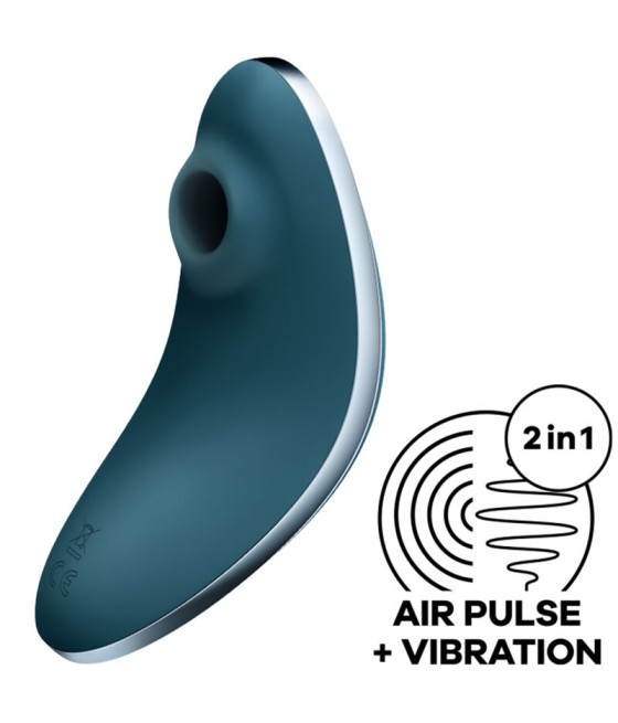 SATISFYER - VULVA LOVER 1 STIMOLATORE E VIBRATORE A IMPULSI D'ARIA BLU