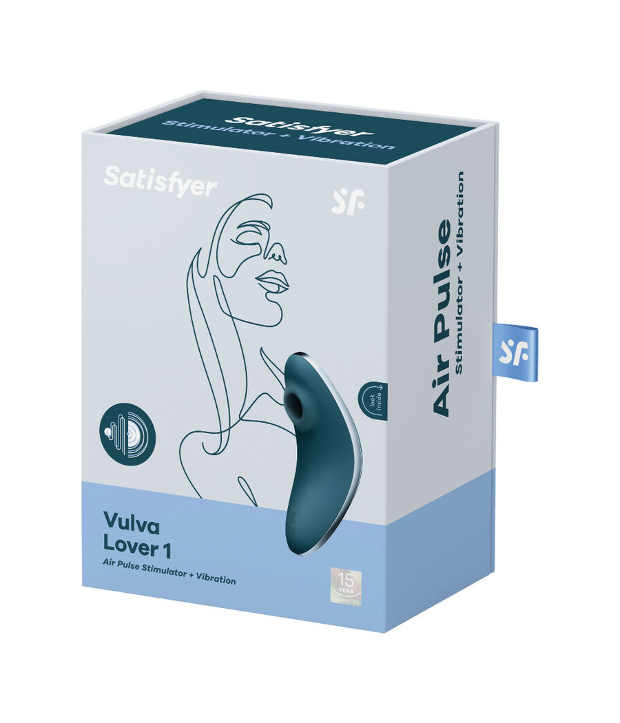 SATISFYER - VULVA LOVER 1 LUFTPULSSTIMULATOR & VIBRATOR BLAU