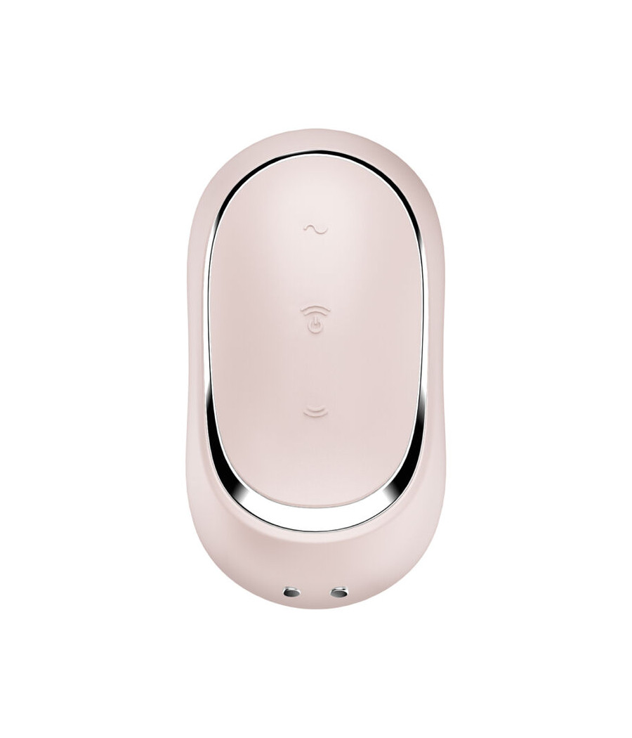 SATISFYER - PRO TO GO 2 ESTIMULADOR E VIBRADOR DE PULSO DE AR DUPLO BEGE