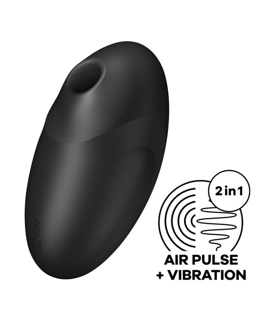 SATISFYER - STIMOLATORE E VIBRATORE VULVA LOVER 3 NERO