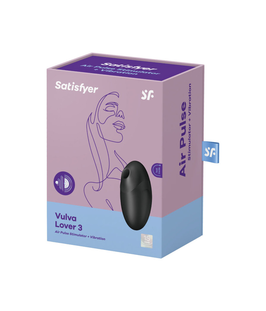 SATISFYER - VULVA LOVER 3 LUFTPULSSTIMULATOR & VIBRATOR SCHWARZ