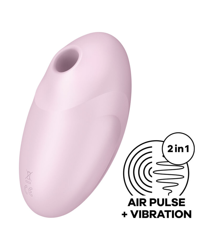SATISFYER - ESTIMULADOR E VIBRADOR DE PULSO DE AR VULVA LOVER 3 ROSA