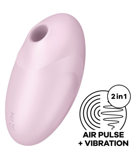 SATISFYER - ESTIMULADOR E VIBRADOR DE PULSO DE AR VULVA LOVER 3 ROSA