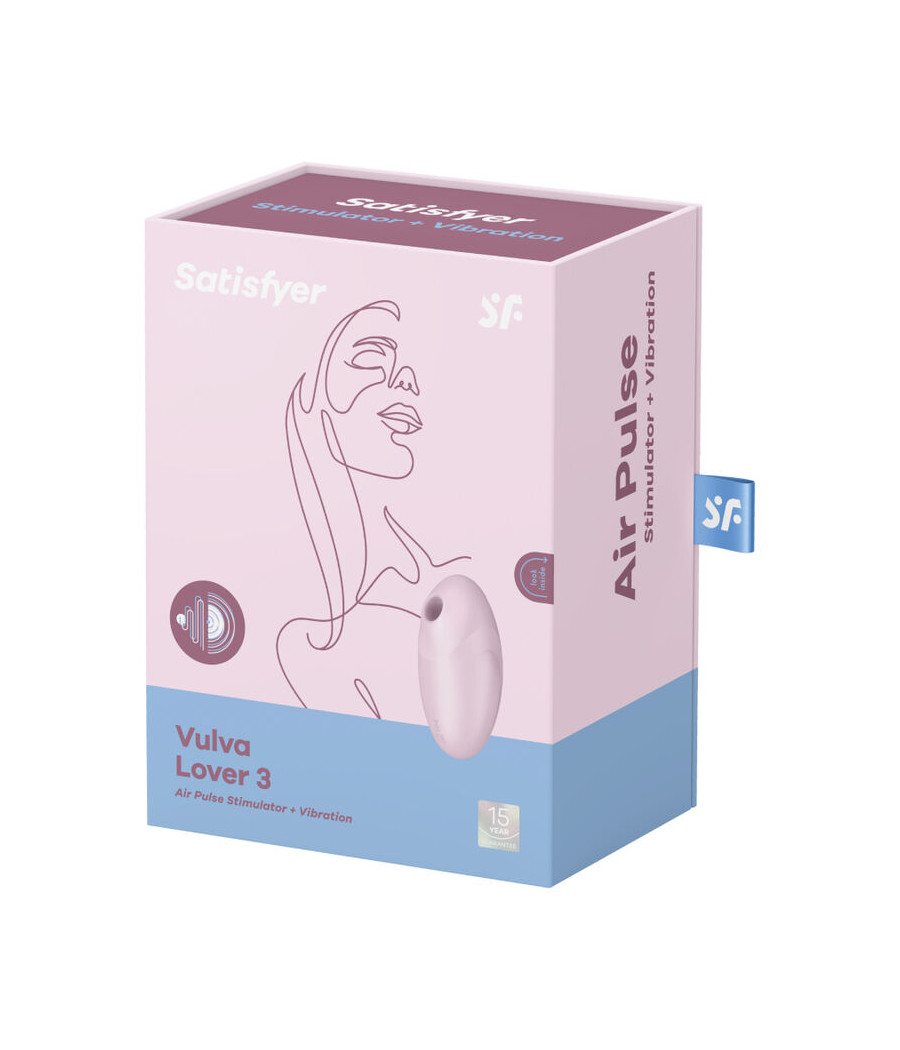 SATISFYER - VULVA LOVER 3 AIR PULSE STIMULATOR & VIBRATOR PINK