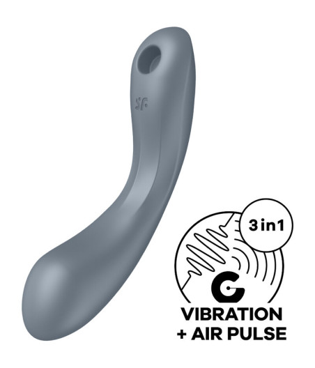 SATISFYER - CURVE TRINITY 1 AIR PULSE VIBRATION GRAU