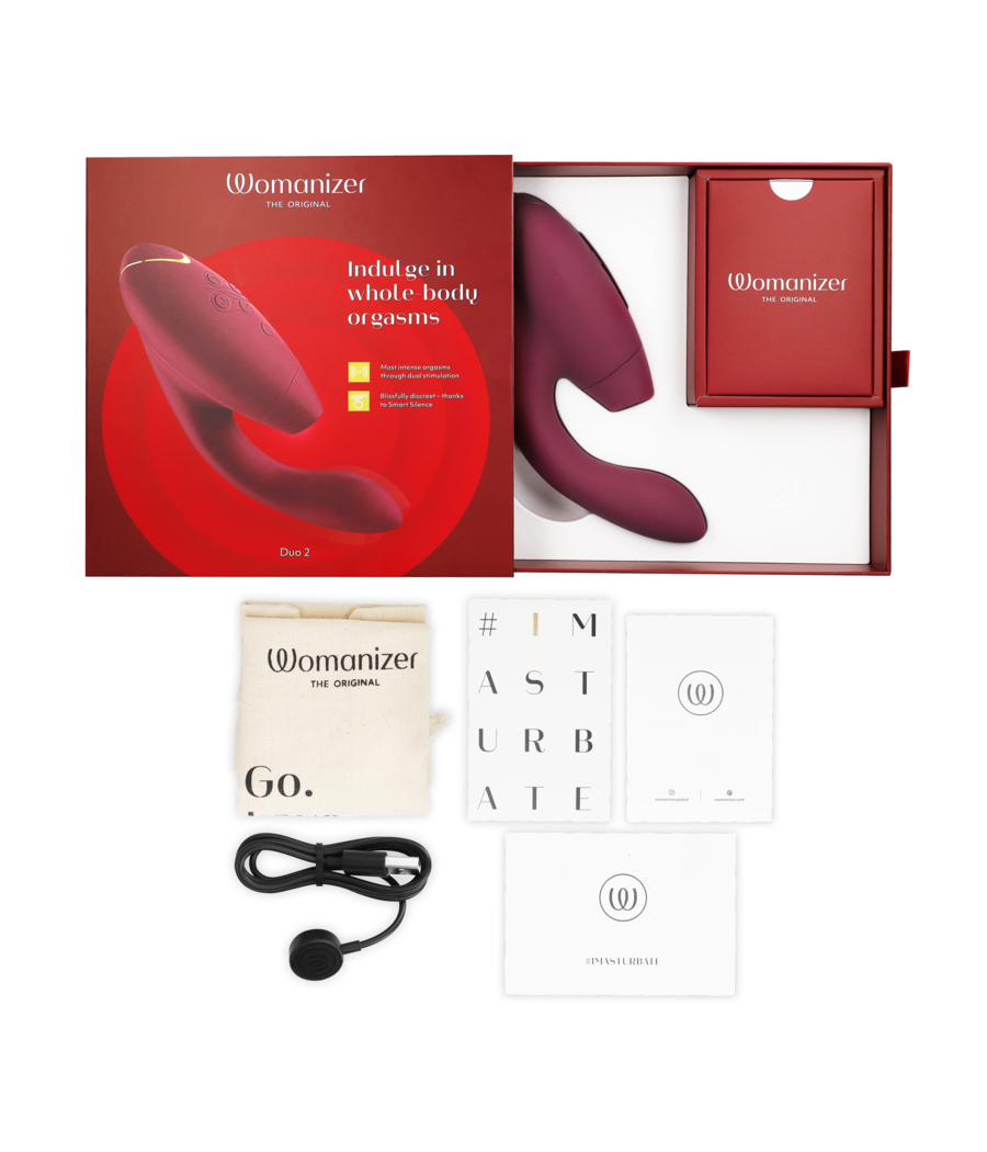WOMANIZER - DUO 2 STIMULATOR BORDEAUX