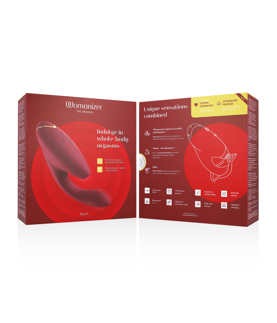 WOMANIZER - DUO 2 STIMULATEUR BORDEAUX