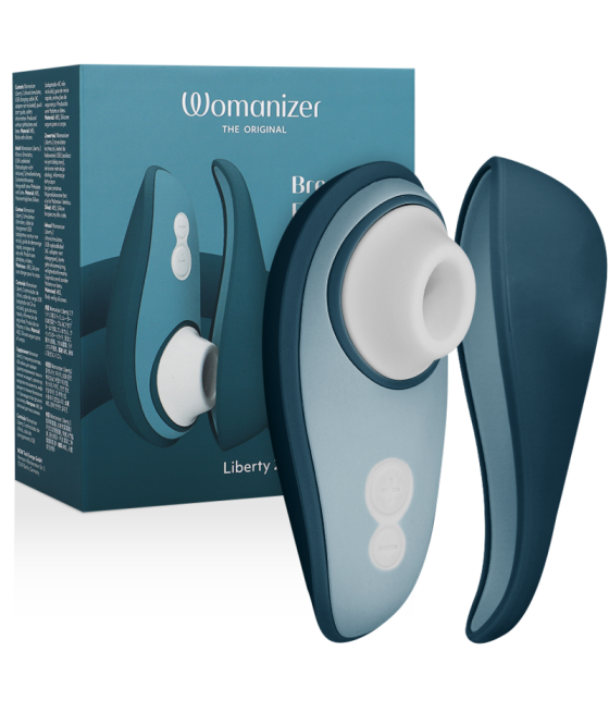 WOMANIZER - LIBERTY 2 KLITORISSTIMULATOR & SAUGROHR BLAU