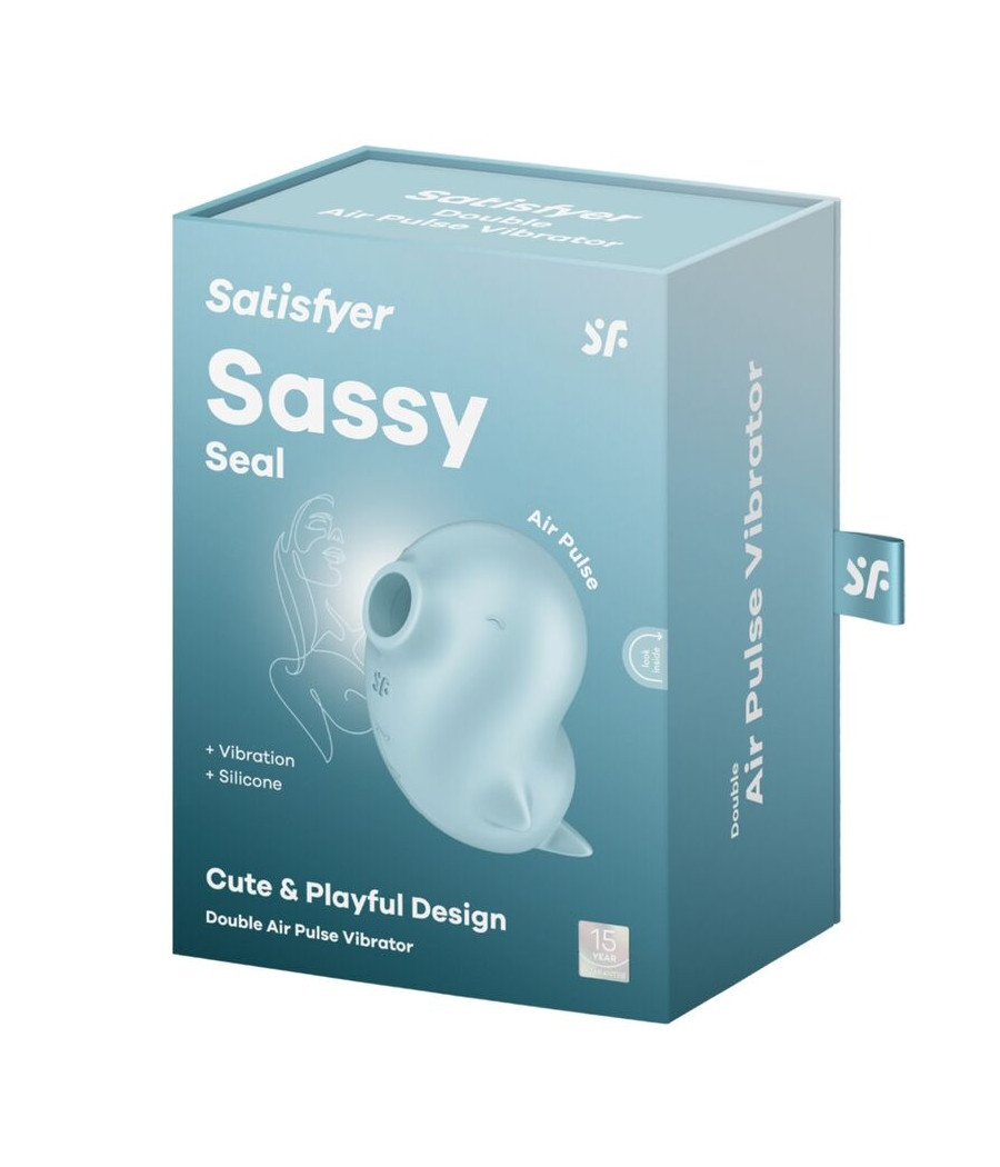 SATISFYER - SASSY SEAL ESTIMULADOR & VIBRADOR AZUL