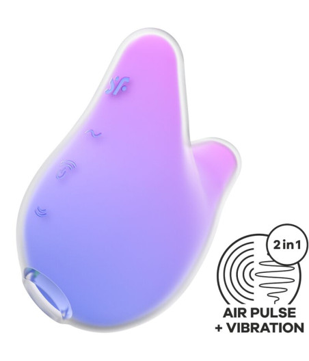 SATISFYER - MERMAID VIBES STIMULATOR & VIBRATOR VIOLET AND PINK