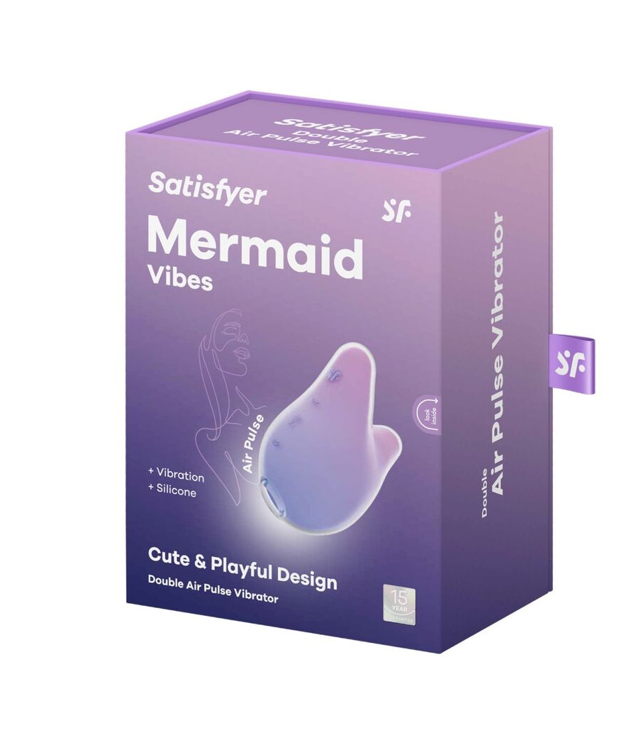 SATISFYER - MERMAID VIBES ESTIMULADOR & VIBRADOR VIOLETA Y ROSA