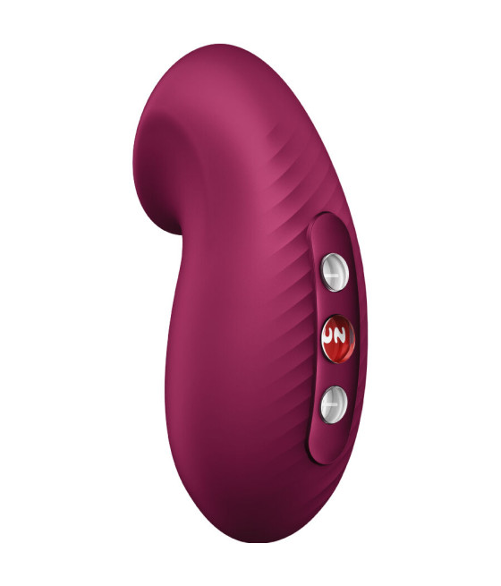 FUN FACTORY - VIBRADOR DESIRE AIR PULSE VERMELHO VINHO