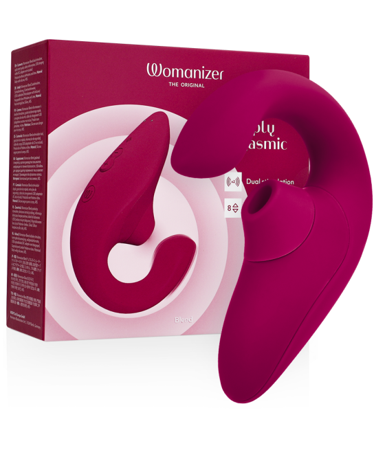 WOMANIZER - BLEND RABBIT VIBRATOR STIMULATOR VIBRANT PINK