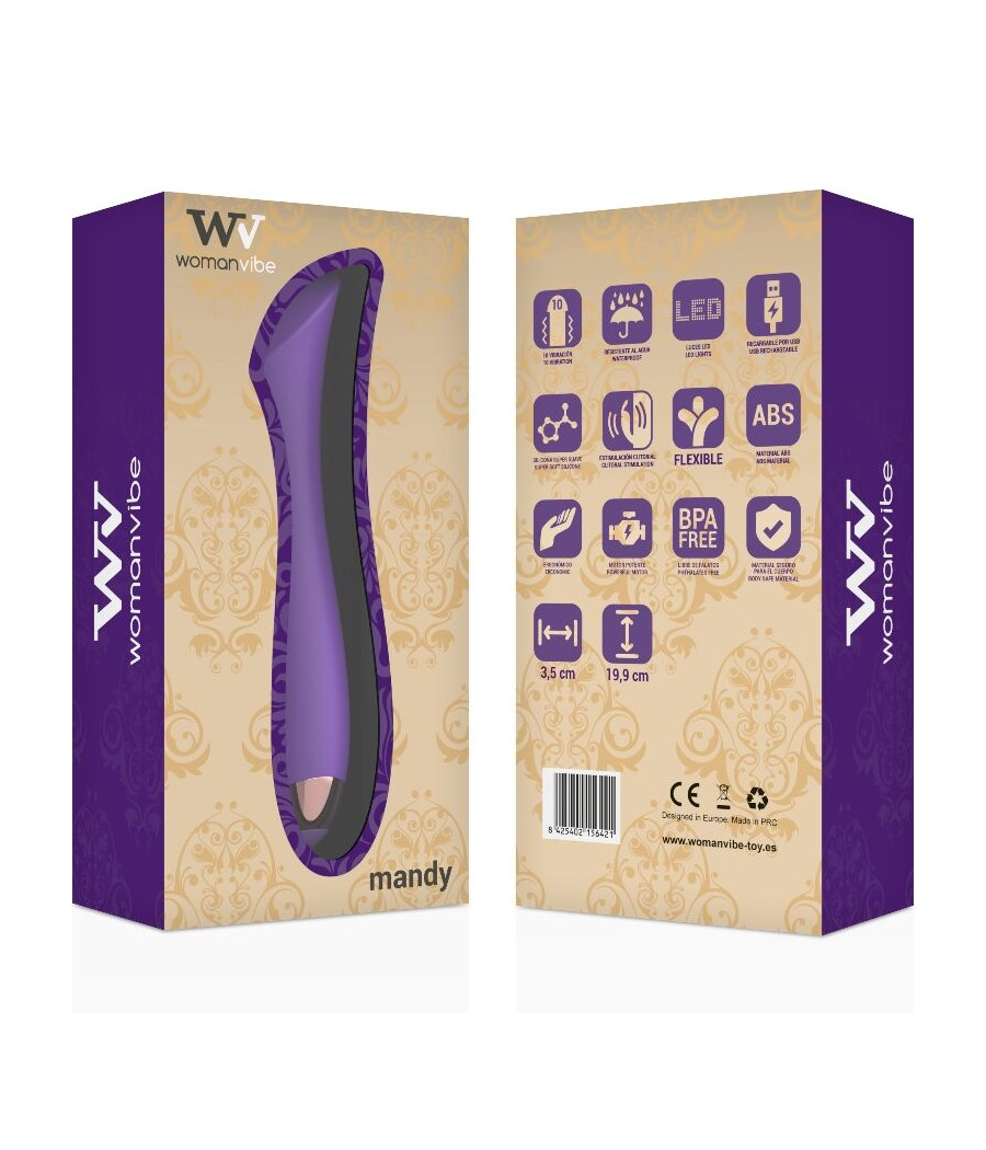 WOMANVIBE - MANDY "K" POINT SILICONE VIBRADOR RECARREGÁVEL