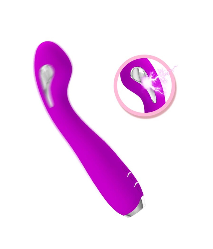 PRETTY LOVE - VIBRADOR DE ELETROCHOQUE RECARREGVEL HECTOR - ROXO IMPERMEVEL